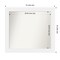 Corvino White Non-Beveled Custom Framed Bathroom Vanity Wall Mirror